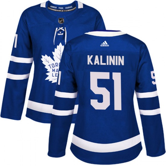 Adidas Sergey Kalinin Toronto Maple Leafs Women's Authentic Home Jersey - Blue