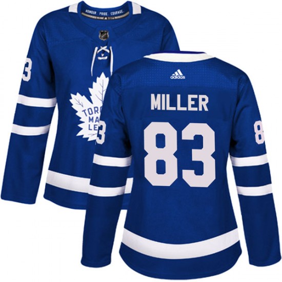 Adidas Brenden Miller Toronto Maple Leafs Women's Authentic Home Jersey - Blue