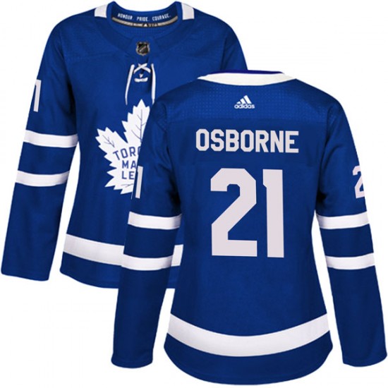 Adidas Mark Osborne Toronto Maple Leafs Women's Authentic Home Jersey - Blue