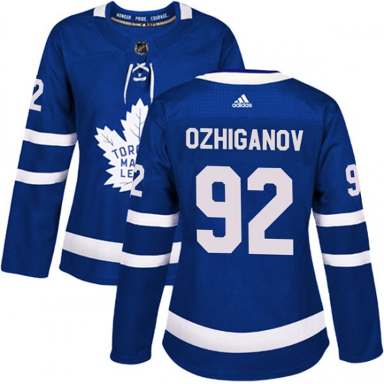 Adidas Igor Ozhiganov Toronto Maple Leafs Women's Authentic Home Jersey - Blue
