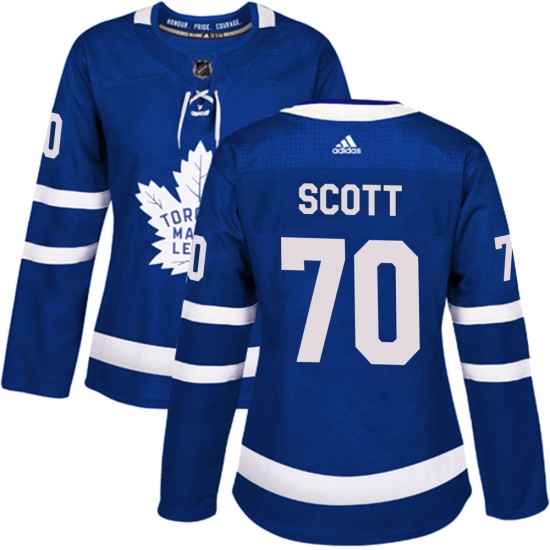 Adidas Ian Scott Toronto Maple Leafs Women's Authentic Home Jersey - Blue