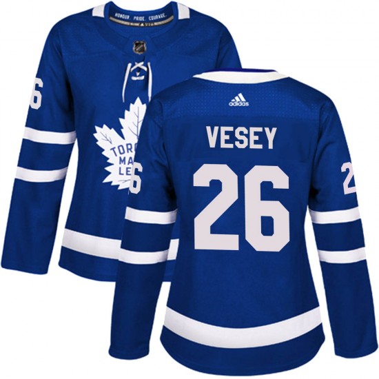 Adidas Jimmy Vesey Toronto Maple Leafs Women's Authentic Home Jersey - Blue