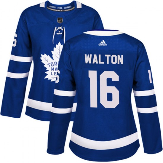Adidas Mike Walton Toronto Maple Leafs Women's Authentic Home Jersey - Blue