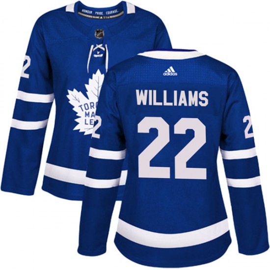 Adidas Tiger Williams Toronto Maple Leafs Women's Authentic Home Jersey - Blue