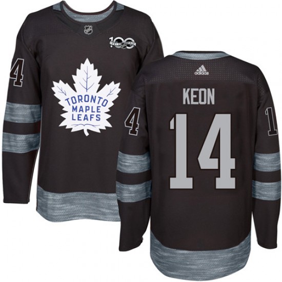 Adidas Dave Keon Toronto Maple Leafs Men's Authentic 1917- 100th Anniversary Jersey - Black
