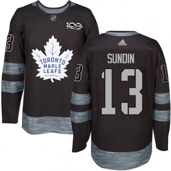 Adidas Mats Sundin Toronto Maple Leafs Men's Authentic 1917- 100th Anniversary Jersey - Black