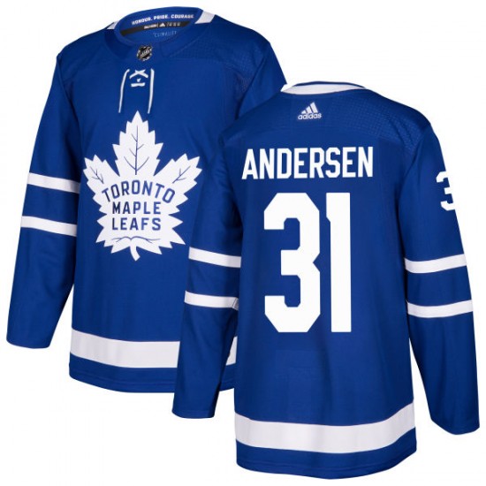 Adidas Frederik Andersen Toronto Maple Leafs Men's Authentic Jersey - Blue