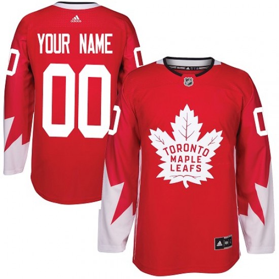 Adidas Custom Toronto Maple Leafs Youth Authentic Alternate Jersey - Red