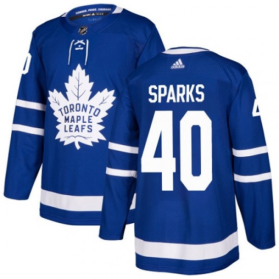 Adidas Garret Sparks Toronto Maple Leafs Youth Authentic Home Jersey - Royal Blue