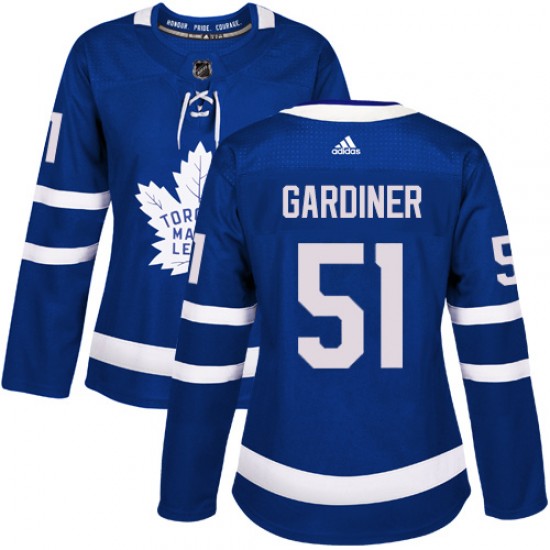 Adidas Jake Gardiner Toronto Maple Leafs Women's Authentic Home Jersey - Royal Blue