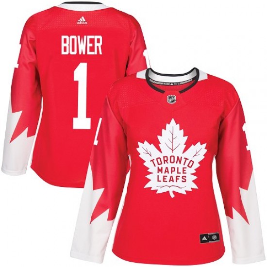 Adidas Johnny Bower Toronto Maple Leafs Women's Authentic Alternate Jersey - Red