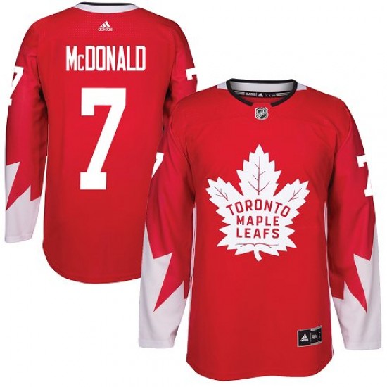 Adidas Lanny McDonald Toronto Maple Leafs Youth Authentic Alternate Jersey - Red