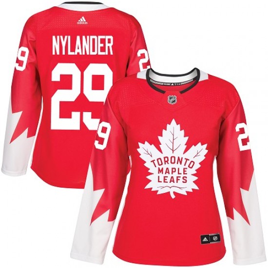 Adidas William Nylander Toronto Maple Leafs Women's Authentic Alternate Jersey - Red
