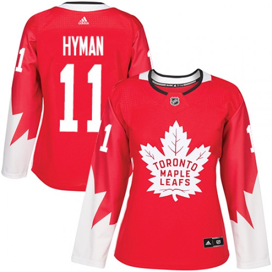 Adidas Zach Hyman Toronto Maple Leafs Women's Authentic Alternate Jersey - Red