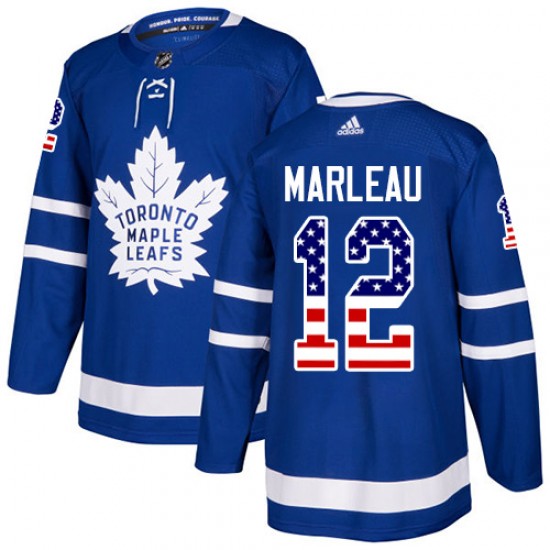 Adidas Patrick Marleau Toronto Maple Leafs Men's Authentic USA Flag Fashion Jersey - Royal Blue