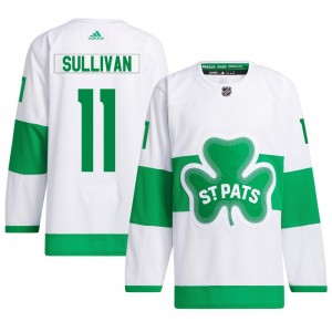Adidas Steve Sullivan Toronto Maple Leafs Men's Authentic St. Patricks Alternate Primegreen Jersey - White