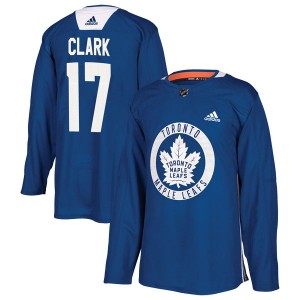 Adidas Wendel Clark Toronto Maple Leafs Men's Authentic Practice Jersey - Royal