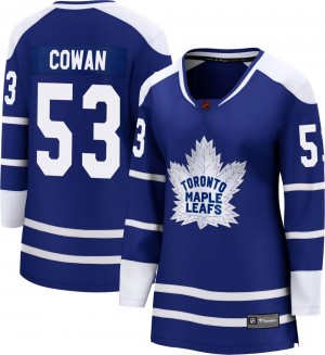 Fanatics Branded Easton Cowan Toronto Maple Leafs Women's Breakaway Special Edition 2.0 Jersey - Royal