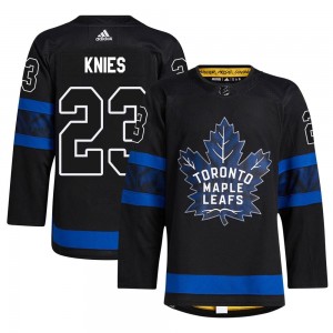 Adidas Matthew Knies Toronto Maple Leafs Men's Authentic Alternate Jersey - Black