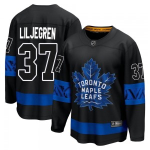 Fanatics Branded Timothy Liljegren Toronto Maple Leafs Youth Premier Breakaway Alternate Jersey - Black