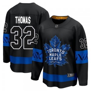 Fanatics Branded Steve Thomas Toronto Maple Leafs Youth Premier Breakaway Alternate Jersey - Black