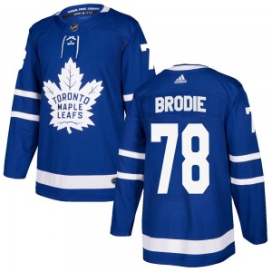 Adidas T.J. Brodie Toronto Maple Leafs Men's Authentic Home Jersey - Blue