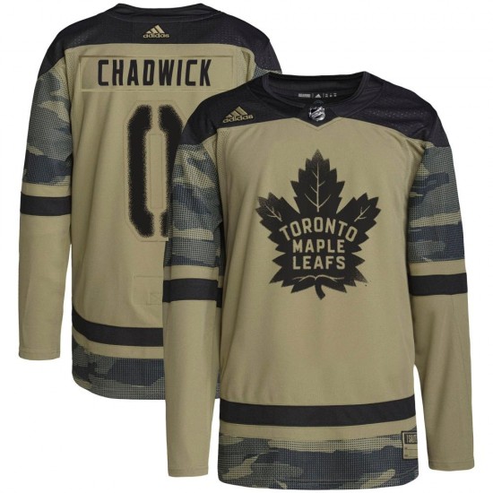 Adidas Noah Chadwick Toronto Maple Leafs Youth Authentic Military Appreciation Practice Jersey - Camo