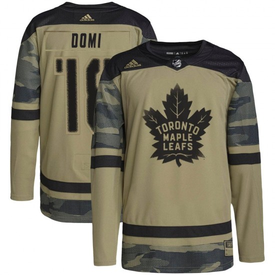 Adidas Max Domi Toronto Maple Leafs Youth Authentic Military Appreciation Practice Jersey - Camo