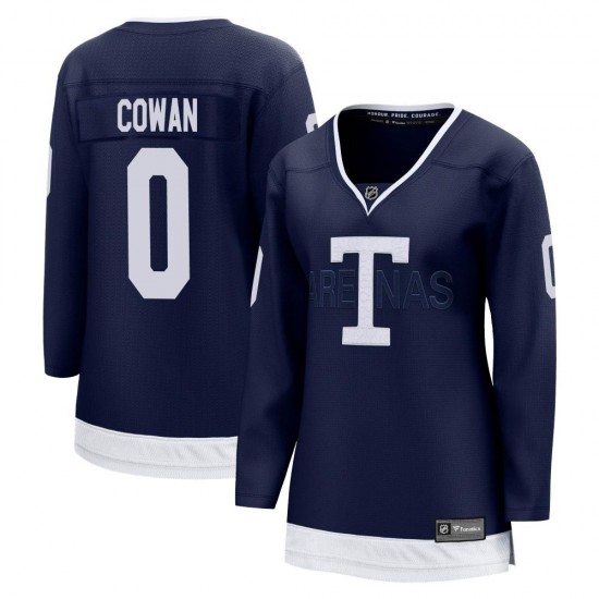 Fanatics Branded Easton Cowan Toronto Maple Leafs Women's Breakaway 2022 Heritage Classic Jersey - Navy