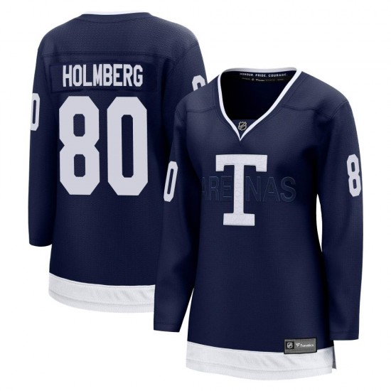 Fanatics Branded Pontus Holmberg Toronto Maple Leafs Women's Breakaway 2022 Heritage Classic Jersey - Navy
