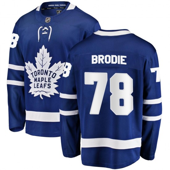 Fanatics Branded T.J. Brodie Toronto Maple Leafs Youth Breakaway Home Jersey - Blue