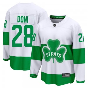 Fanatics Branded Tie Domi Toronto Maple Leafs Youth Premier Breakaway St. Patricks Alternate Jersey - White