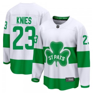 Fanatics Branded Matthew Knies Toronto Maple Leafs Youth Premier Breakaway St. Patricks Alternate Jersey - White