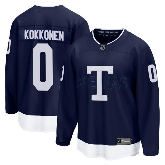 Fanatics Branded Mikko Kokkonen Toronto Maple Leafs Youth Breakaway 2022 Heritage Classic Jersey - Navy