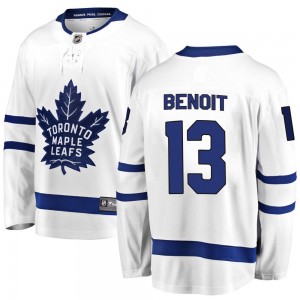 Fanatics Branded Simon Benoit Toronto Maple Leafs Men's Breakaway Away Jersey - White