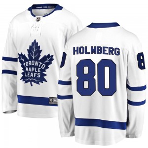 Fanatics Branded Pontus Holmberg Toronto Maple Leafs Men's Breakaway Away Jersey - White