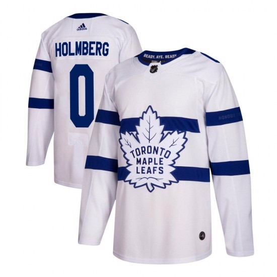 Adidas Pontus Holmberg Toronto Maple Leafs Youth Authentic 2018 Stadium Series Jersey - White