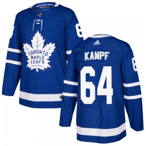 Adidas David Kampf Toronto Maple Leafs Youth Authentic Home Jersey - Blue