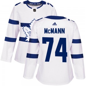 Adidas Bobby McMann Toronto Maple Leafs Women's Authentic 2018 Stadium Series Jersey - White