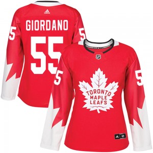 Adidas Mark Giordano Toronto Maple Leafs Women's Authentic Alternate Jersey - Red