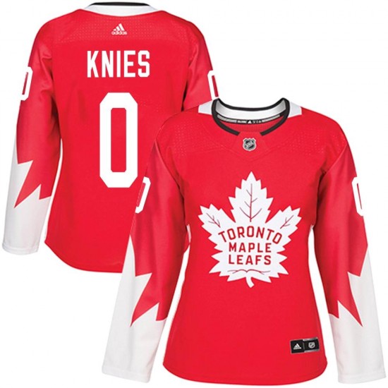 Adidas Matthew Knies Toronto Maple Leafs Women's Authentic Alternate Jersey - Red