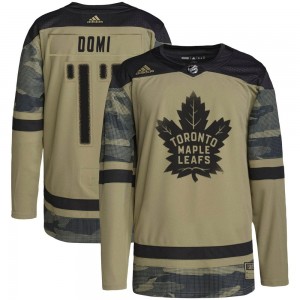 Adidas Max Domi Toronto Maple Leafs Men's Authentic Military Appreciation Practice Jersey - Camo
